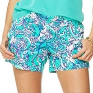 Lilly Pulitzer Callahan Shorts Montauk Seafoam Green Women’s 4